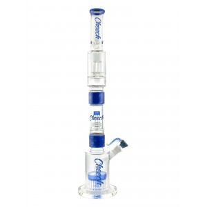 Cheech - 24.5" Detachable Part W/ Multi Percs Water Pipe - Light Blue [CHWP03]